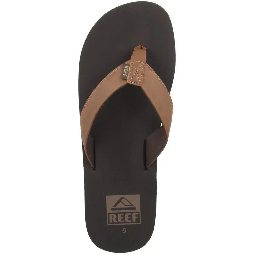 Reef Brown Leather Flip Flops